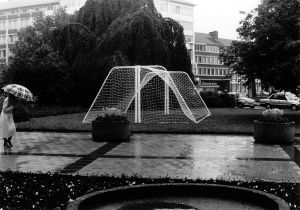 Installation d’Ange Leccia au Skulptur Projekte, Münster, 1987. Archives Cécile Bourne