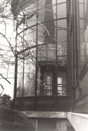 Vue du Centre d’art contemporain de Genève, Palais Wilson, détruit en août 1987. Archives Cécile Bourne