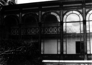 View of the Centre d’art contemporain in Geneva, Palais Wilson, demolished in August 1987. Cécile Bourne archives