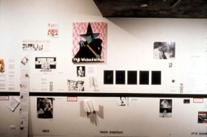 Group Material, vue de l’exposition *AIDS Timeline*, Berkeley, New York, 1989. (courtoisie Julie Ault pour Group Material)(Illustration tirée du site internet de la Session 12)