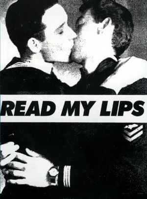 Gran Fury, *Read My Lips*, affiche, 1988. (Illustration tirée du site internet de la Session 12)