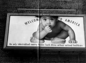 Gran Fury, *Welcome to America*, affiche, 1990. (Illustration tirée du site internet de la Session 12)