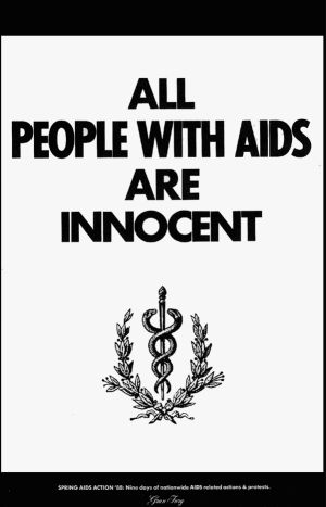 Gran Fury, *All People With AIDS Are Innocent*, affiche, 1988. (Illustration tirée du site internet de la Session 12)