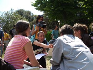 Interview pour la radio du Pavillon Mars (Pavilion Marte) à Venise, juin 2005.