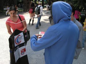 At the Venice Biennale, the curators of Session 14 are reaching out to the public with information about the GATS. The artists’ documents are available in the kiosk (the gowns, the pockets) designed by public works, a London-based group.