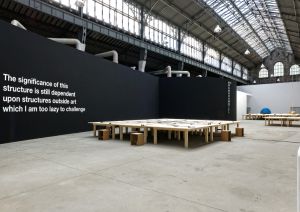 View of the exhibition *from 199C to 199D, Liam Gillick*, Magasin-CNAC, 6 June – 7 September 2014. Photography: Blaise Adilon