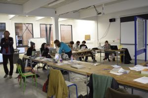Lors du workshop *Semiography* organisé à l’ESAD-Valence du 8 au 11 décembre 2014.