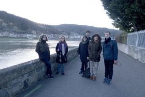 During a visit to the art residency Moly Sabata, date unknown. From left to right: Sophie Lvoff, Betty Biedermann, Chloé Sitzia, Théo Robine-Langlois, Martina Margini, unknown.