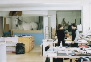 Rencontre avec muf.Architecture/Art à Londres, 28 septembre 1999. Archives personnelles de Sylvie Desroches.