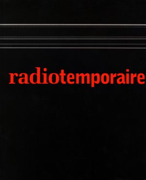 Première de couverture du livre *Radiotemporaire*.